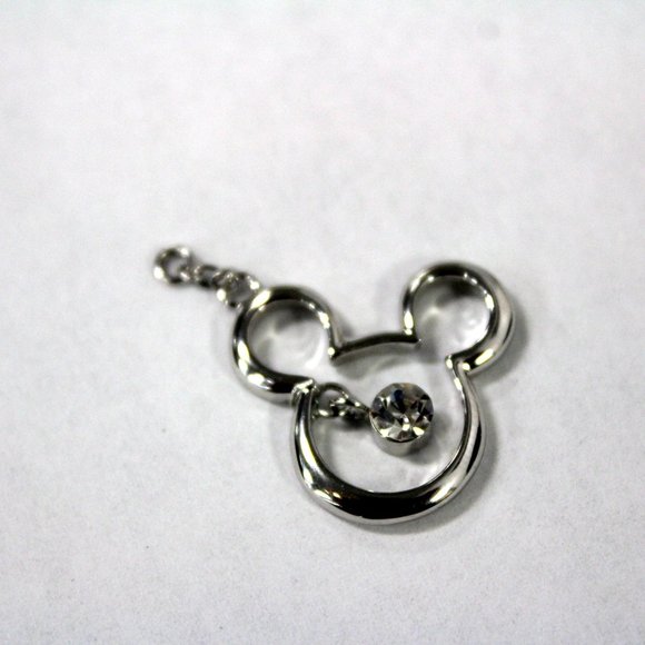 Silver Mickey Mouse Silhouette Pendant - Picture 4 of 4
